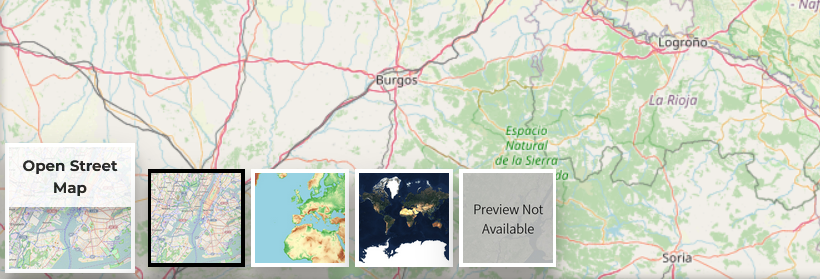 Herramienta Selector de Mapa Base