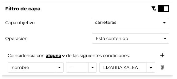 Filtrar por Conjunto de Datos