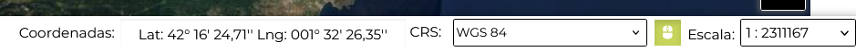 Coordenadas del Puntero y el CRS