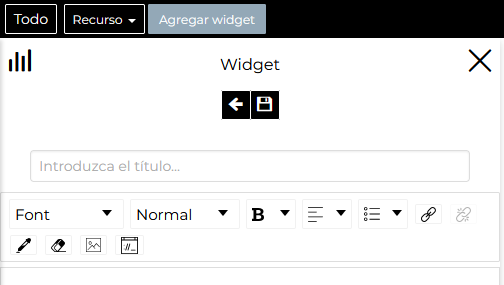 Creación de Widgets de Texto