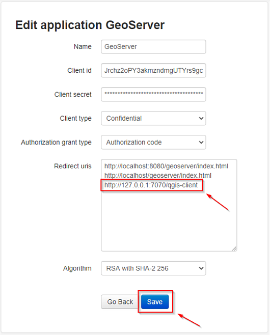 Configurar URI de redirección